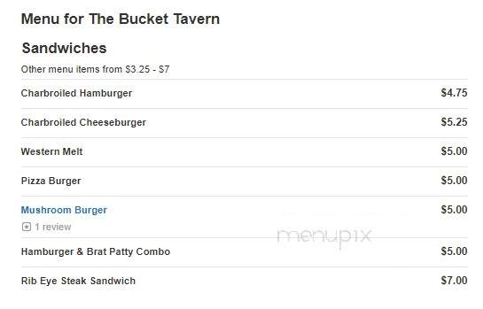Bucket Tavern - Kewaunee, WI