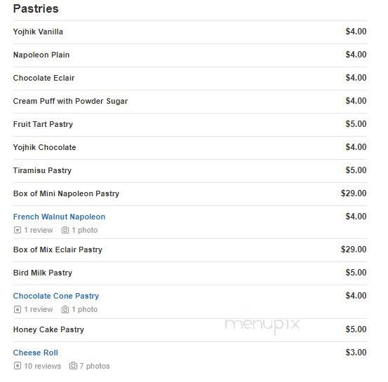Van Bakery LV - Las Vegas, NV menu_pic