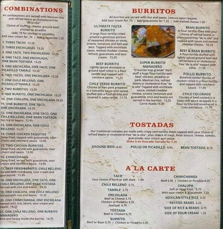 Guadalajara - Brookings, SD menu_pic