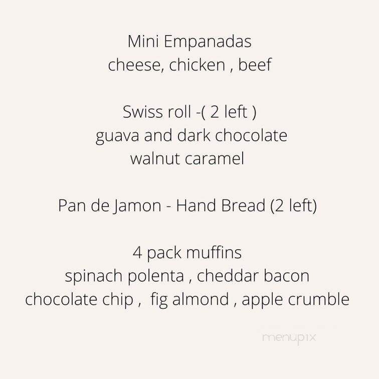 Arepa Love - Brant, ON menu_pic