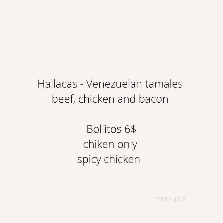 Arepa Love - Brant, ON menu_pic
