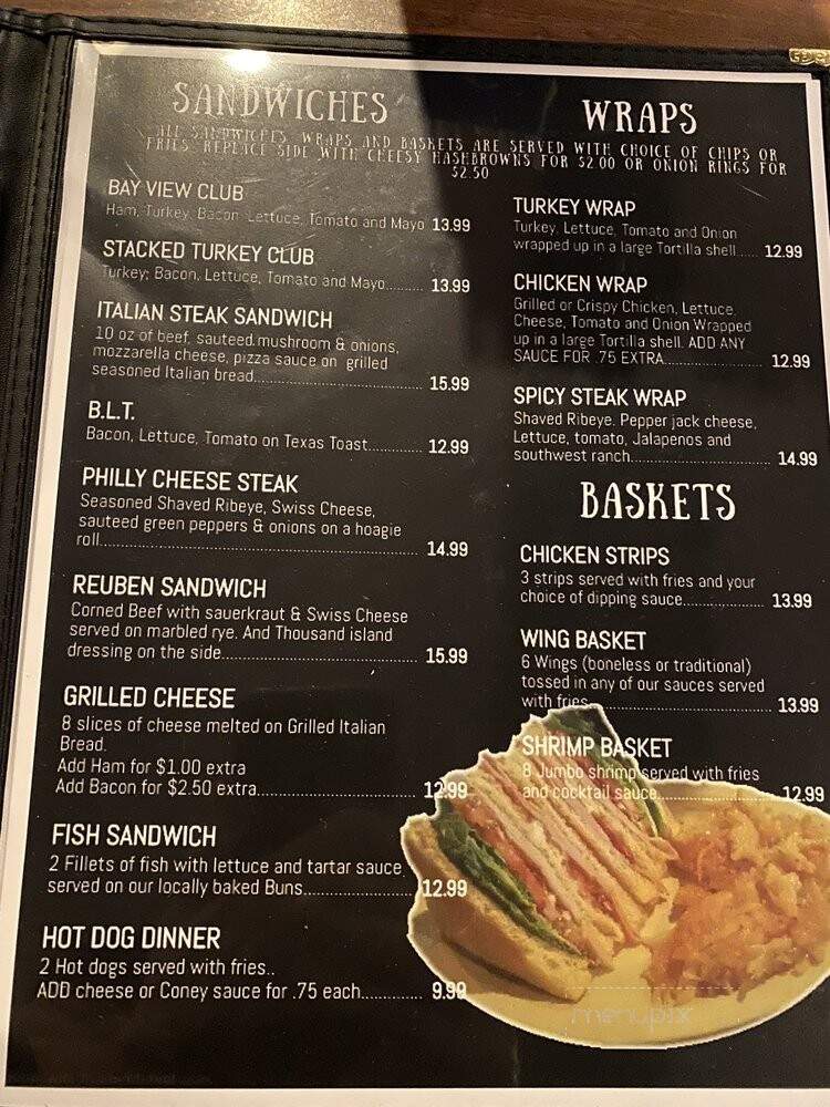 Bay View Bar - Bay City, MI menu_pic