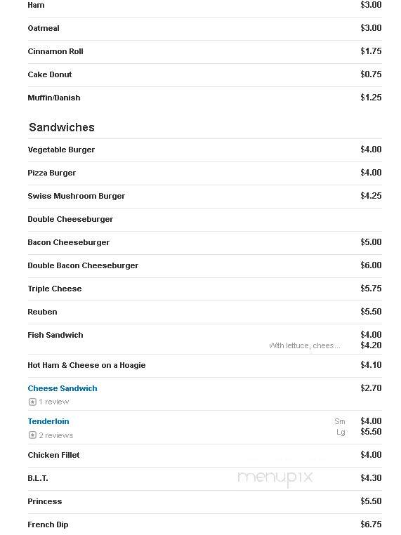 Hutch's Cafe - Sac City, IA menu_pic
