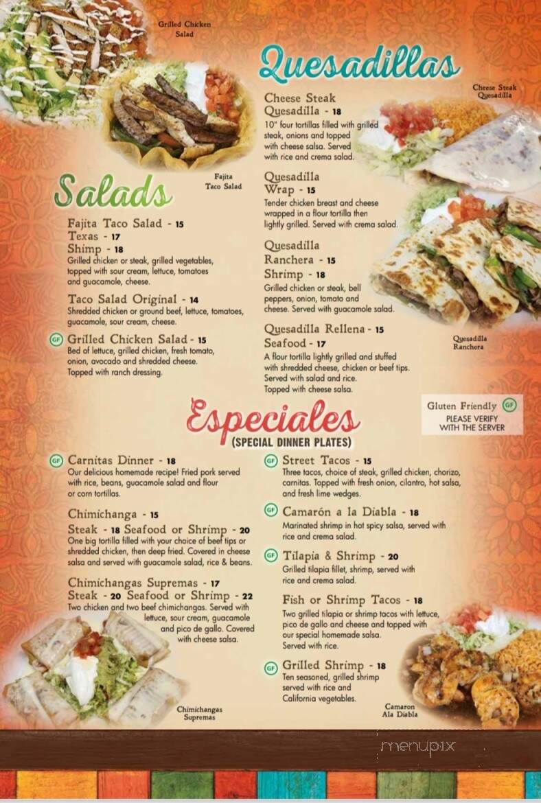 Barajas - Pequot Lakes, MN menu_pic