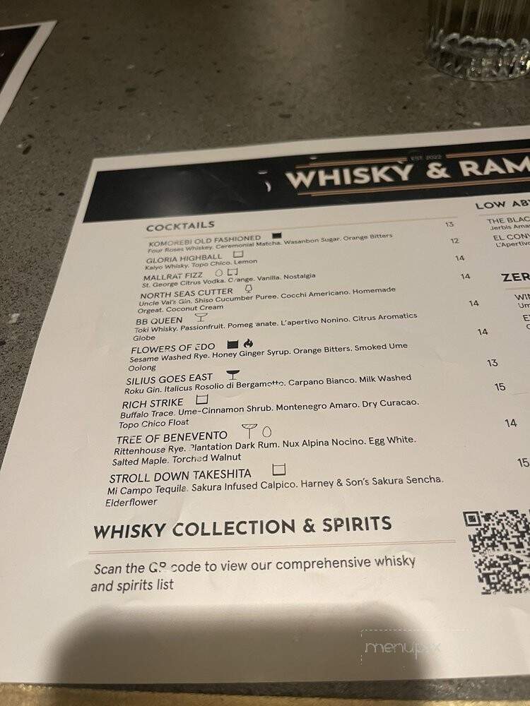 Whisky & Ramen - Anchorage, AK menu_pic