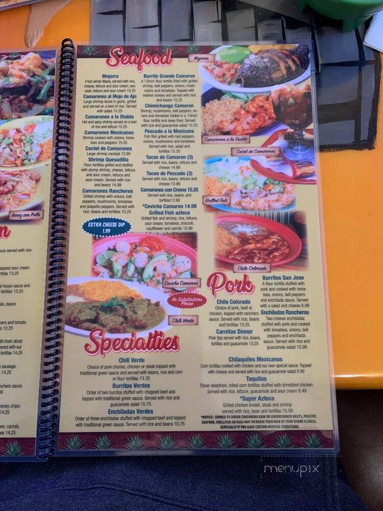 Rey Azteca - York, SC menu_pic