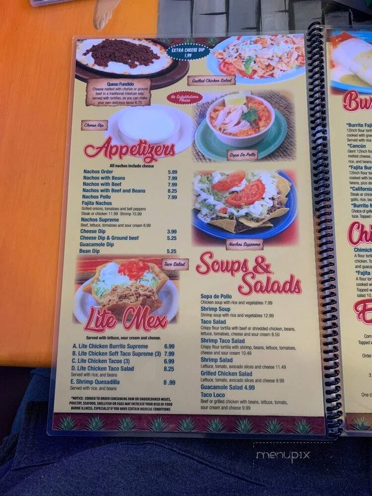 Rey Azteca - York, SC menu_pic