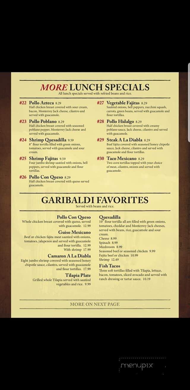 Garibaldi Mexican Restaurant - Paris, TX