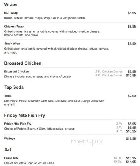 Lockwood's Longshot - Arlington, WI menu_pic