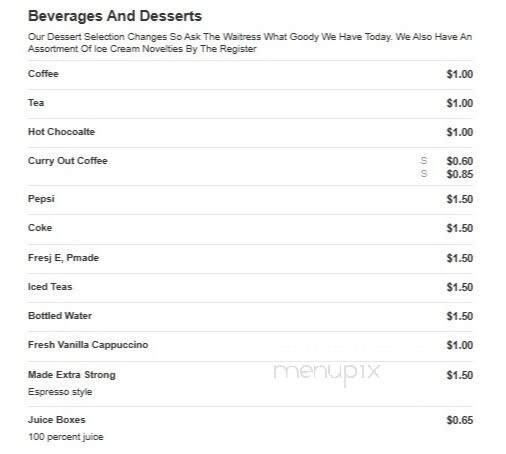 Marsili's Family Restaurant - Dillonvale, OH menu_pic