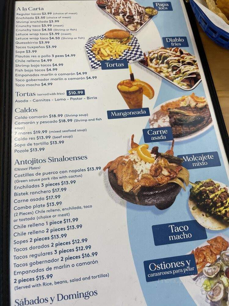 El Pata Salada - Armona, CA menu_pic