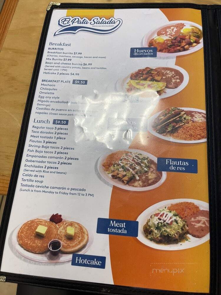 El Pata Salada - Armona, CA menu_pic