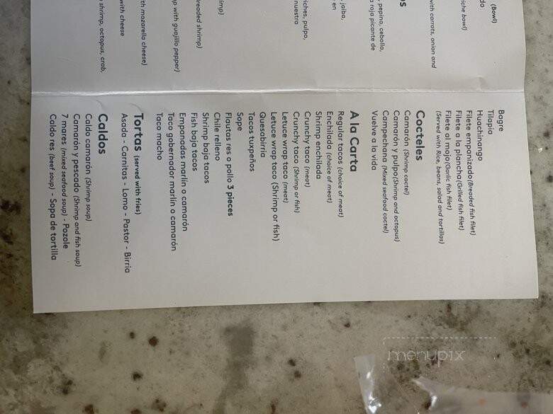 El Pata Salada - Armona, CA menu_pic