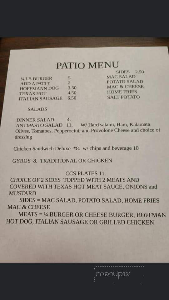 CC's Tavern - Auburn, NY menu_pic
