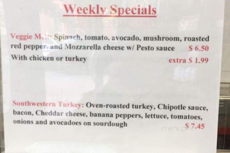 Aroma Cafe - Washington, DC menu_pic