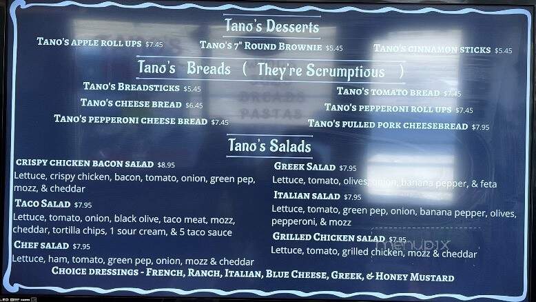 Tano's Pizza - Bryan, OH