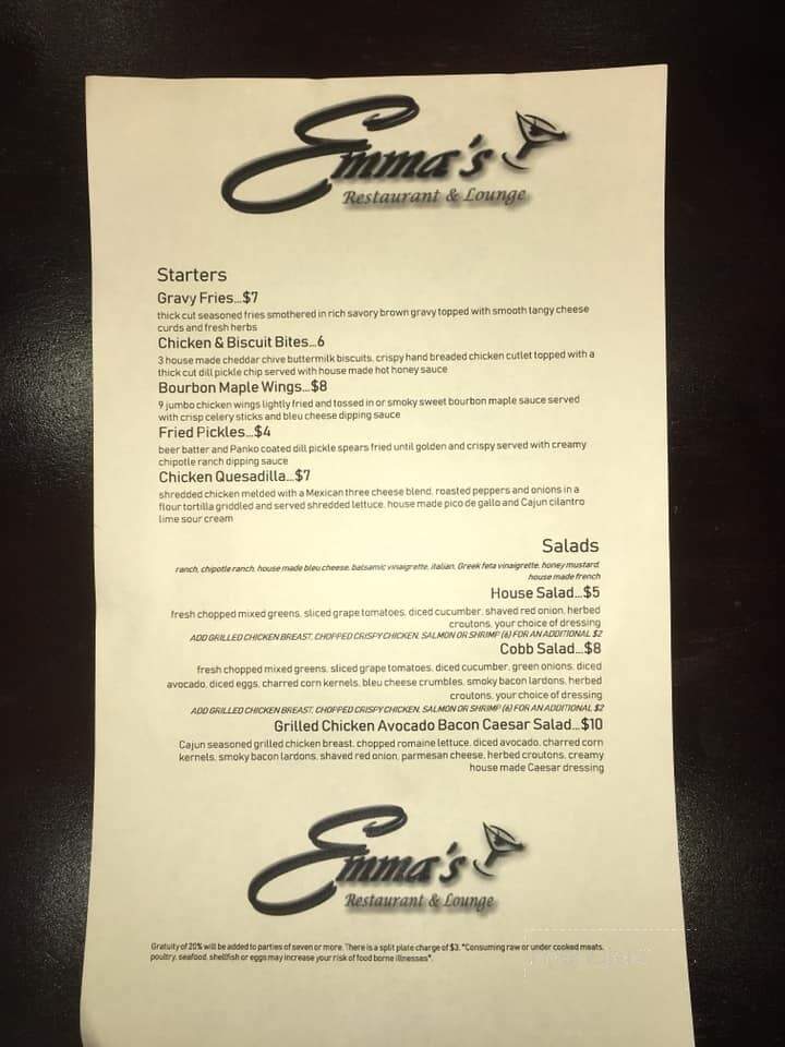 Emma's Restaurant & Lounge - Statesboro, GA