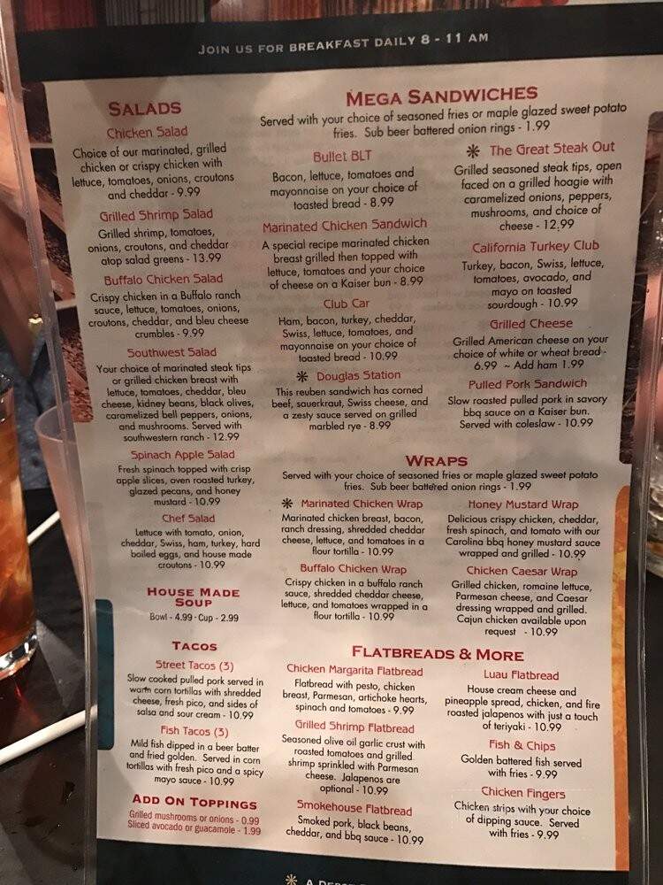 The Depot - Douglas, WY menu_pic