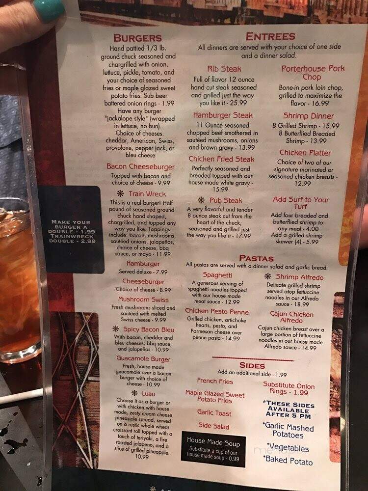 The Depot - Douglas, WY menu_pic