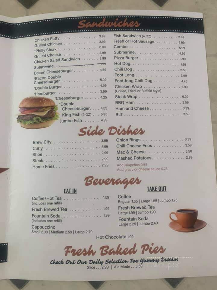 See Mor's All Star Grill - Normalville, PA menu_pic