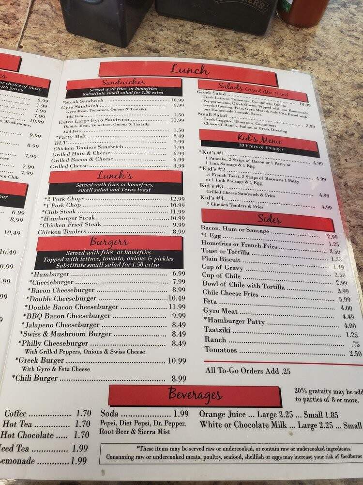 Pete's Cafe - Thornton, CO menu_pic