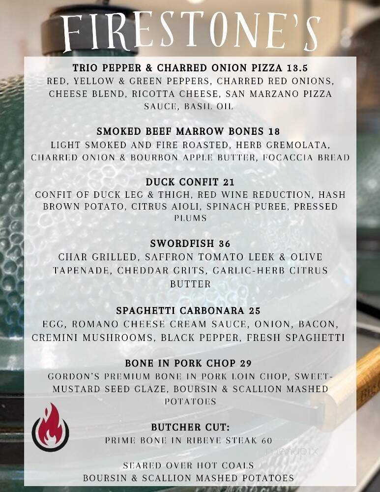 Firestone's - Erie, PA menu_pic