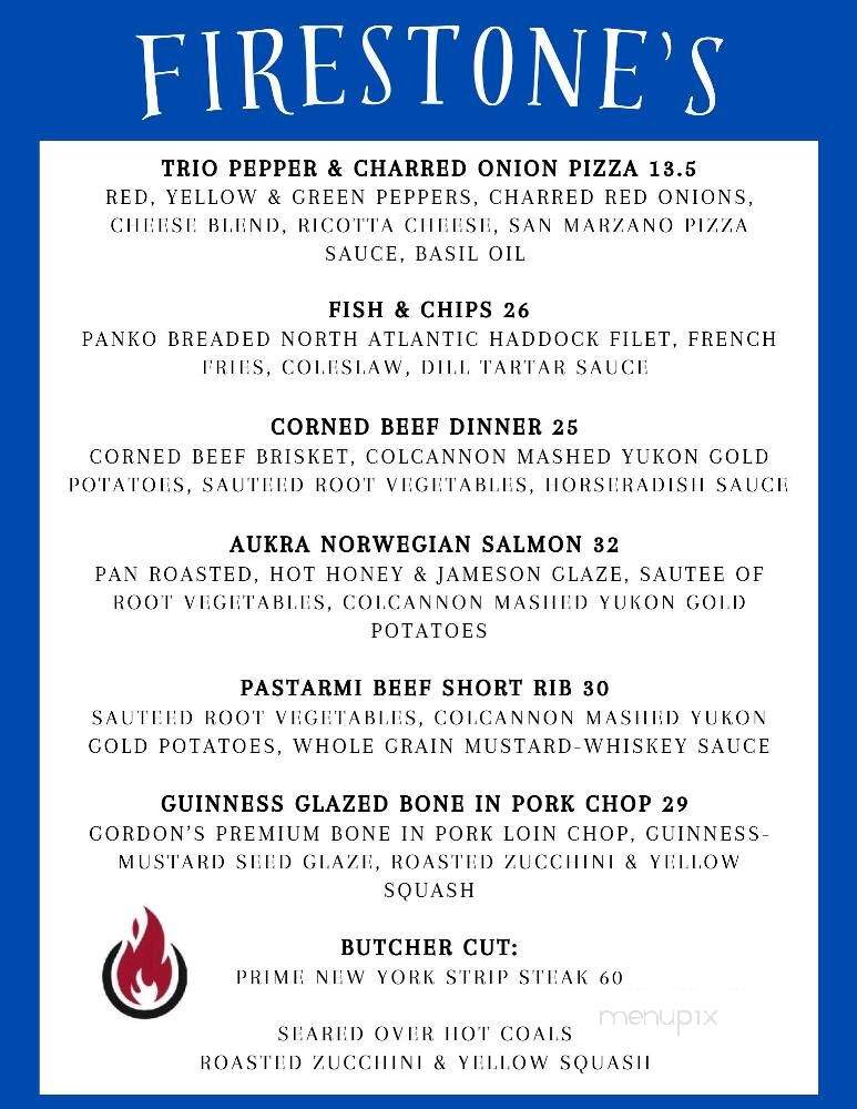 Firestone's - Erie, PA menu_pic