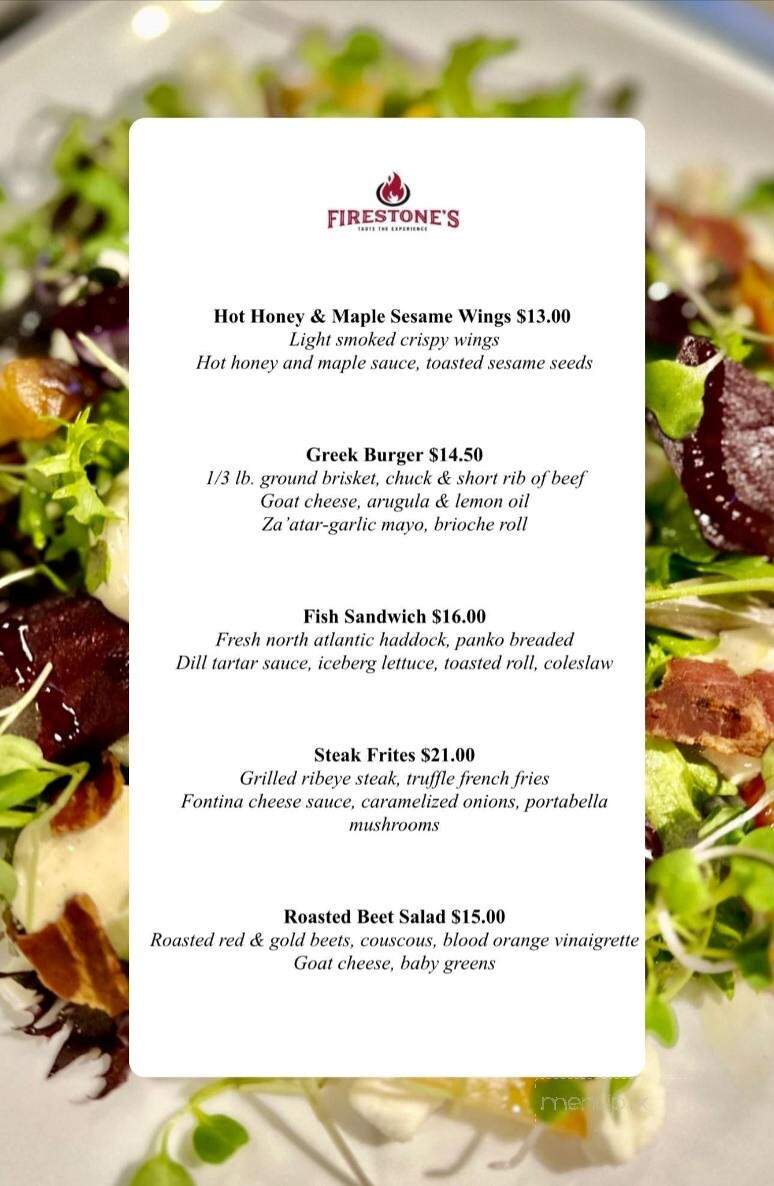 Firestone's - Erie, PA menu_pic