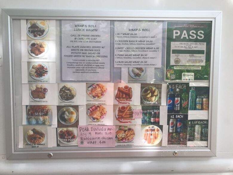 Wrap and Roll Lunch Wagon - Kapolei, HI menu_pic
