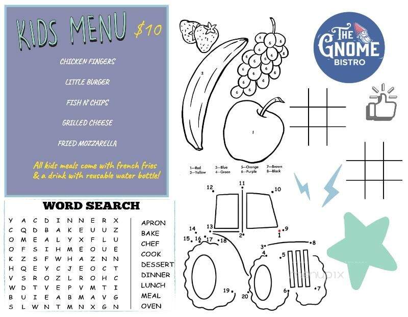 The Gnome Bistro - East Chatham, NY menu_pic