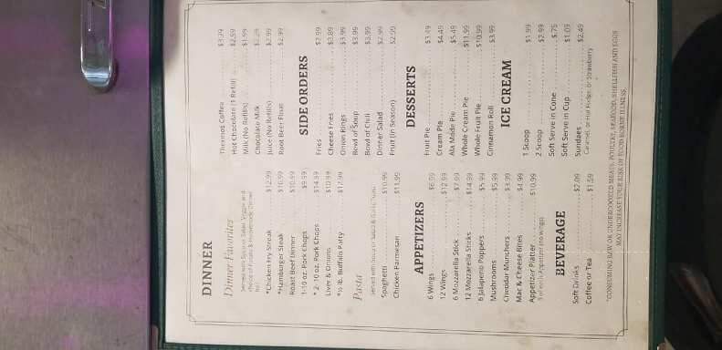 Cowboy Cafe - Lyman, WY menu_pic