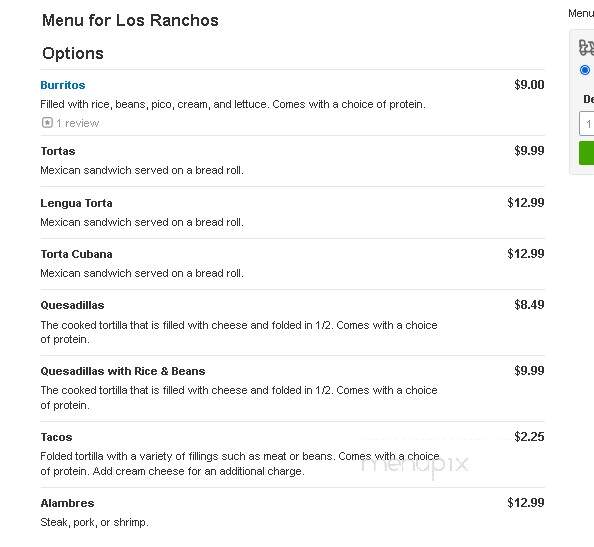 Los Ranchos Market - Shakopee, MN menu_pic