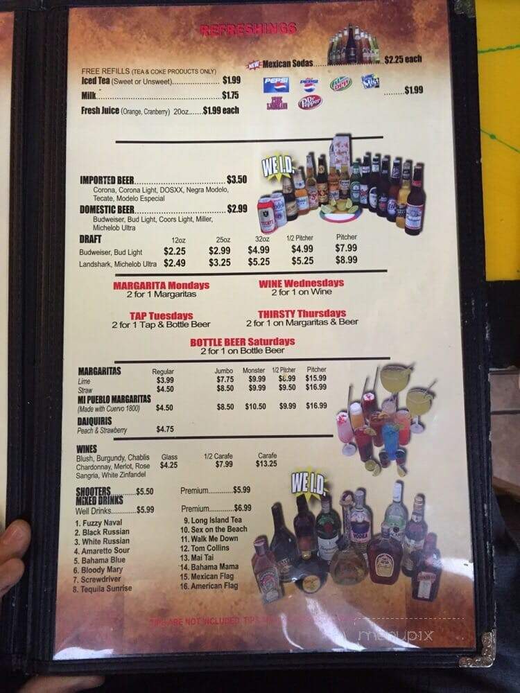El Nopalito - Holly Springs, MS menu_pic