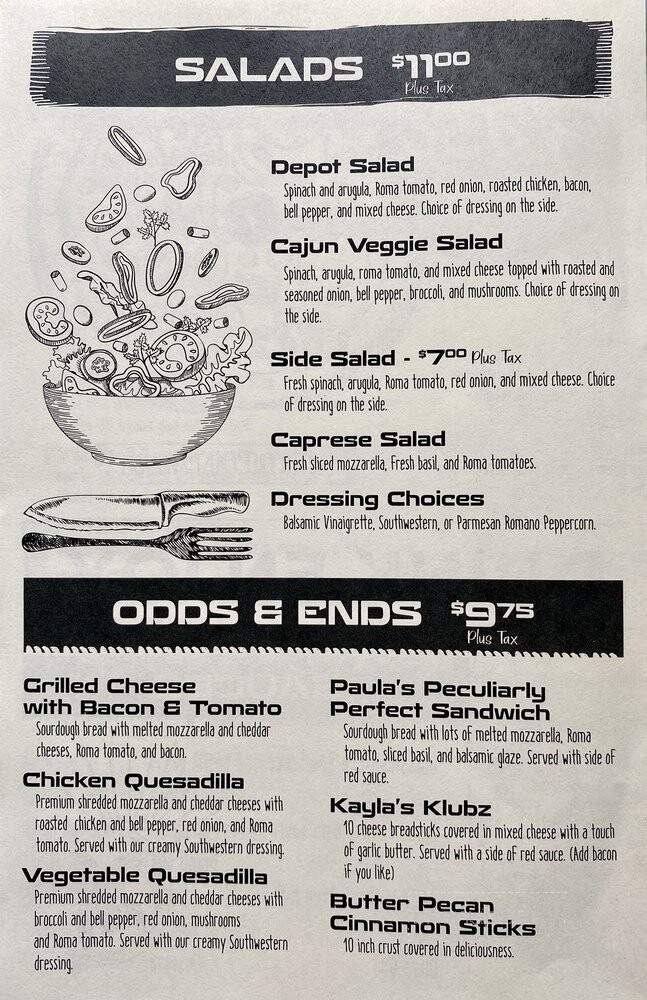 The Exchange Pizza Depot - Monroe, NC menu_pic