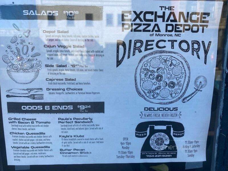 The Exchange Pizza Depot - Monroe, NC