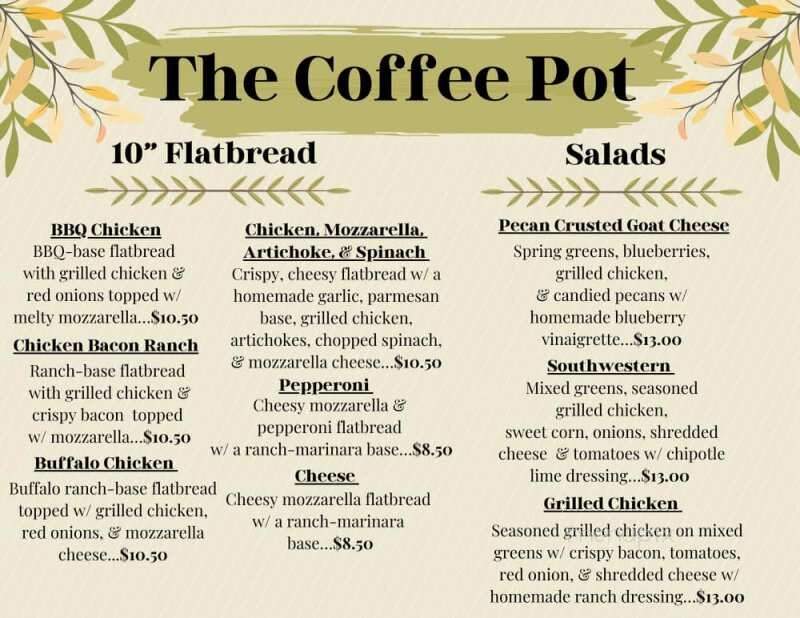 The Coffee Pot - Amory, MS menu_pic