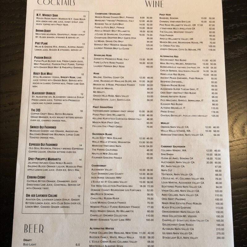 Post Kitchen and Bar - Bradenton, FL menu_pic