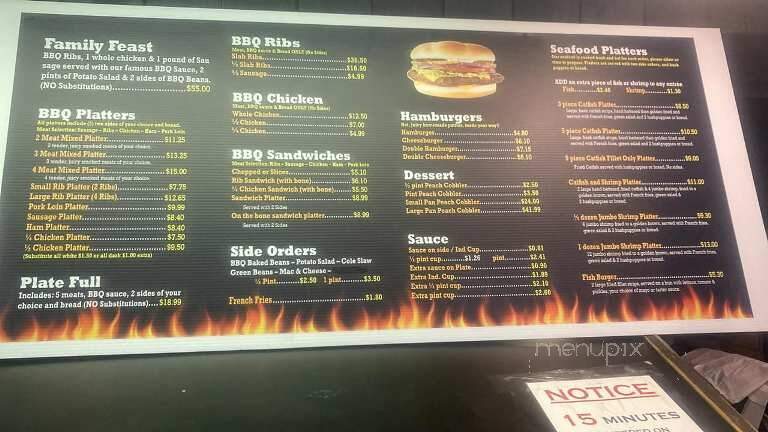 Mack's Bar-B-Que & Grill - Bastrop, LA menu_pic