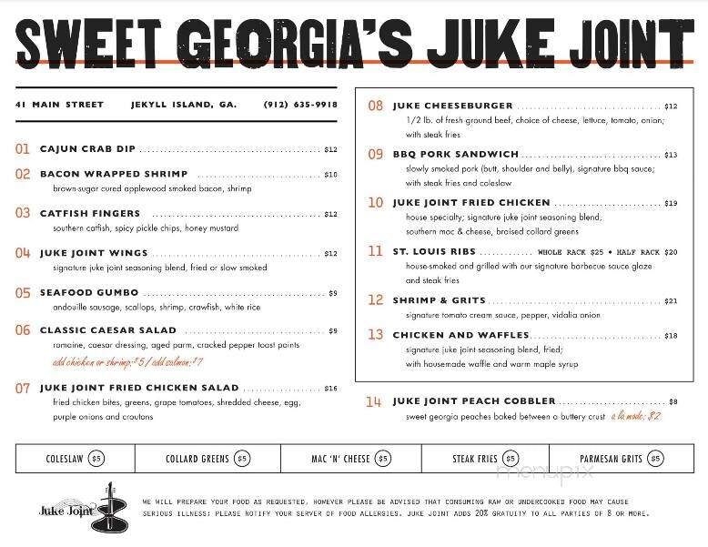 Sweet Georgia's Juke Joint - Jekyll Island, GA