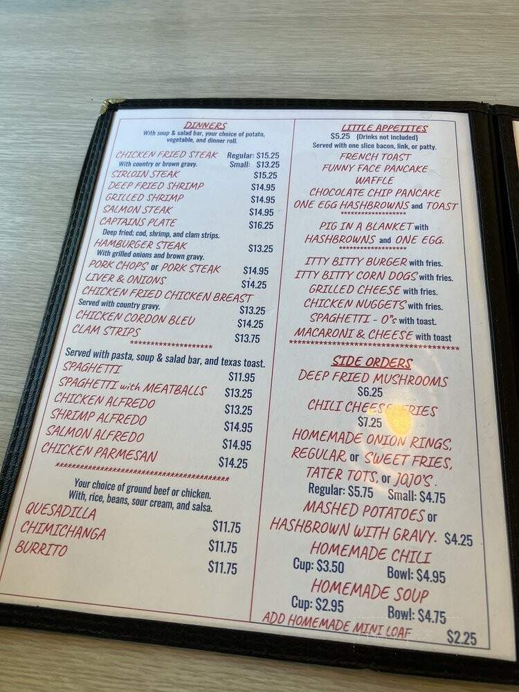 Sam's Restaurant - Kellogg, ID menu_pic