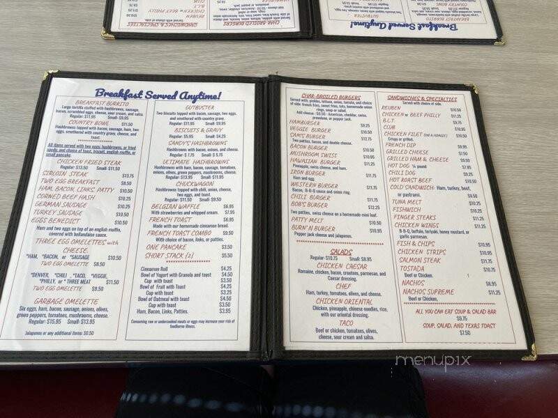 Sam's Restaurant - Kellogg, ID menu_pic