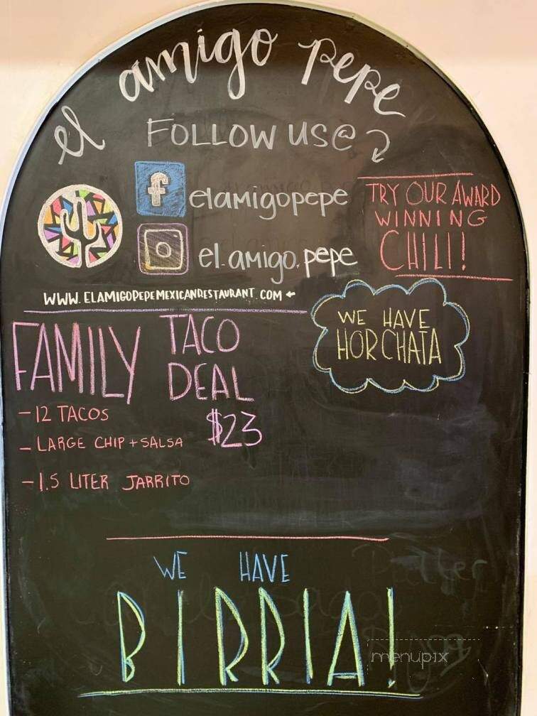 El Amigo Pepe - Niles, MI menu_pic