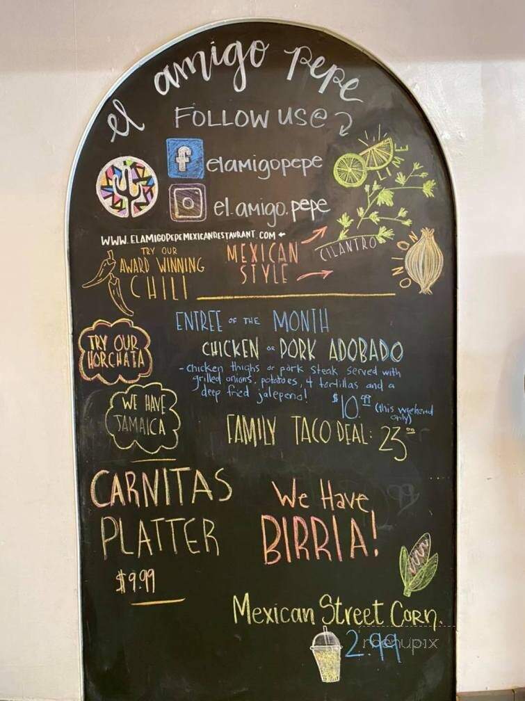 El Amigo Pepe - Niles, MI menu_pic