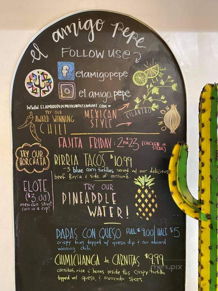 El Amigo Pepe - Niles, MI menu_pic