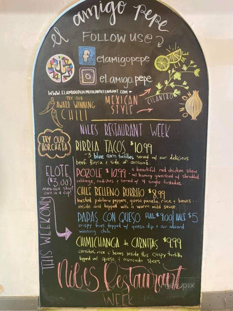 El Amigo Pepe - Niles, MI menu_pic