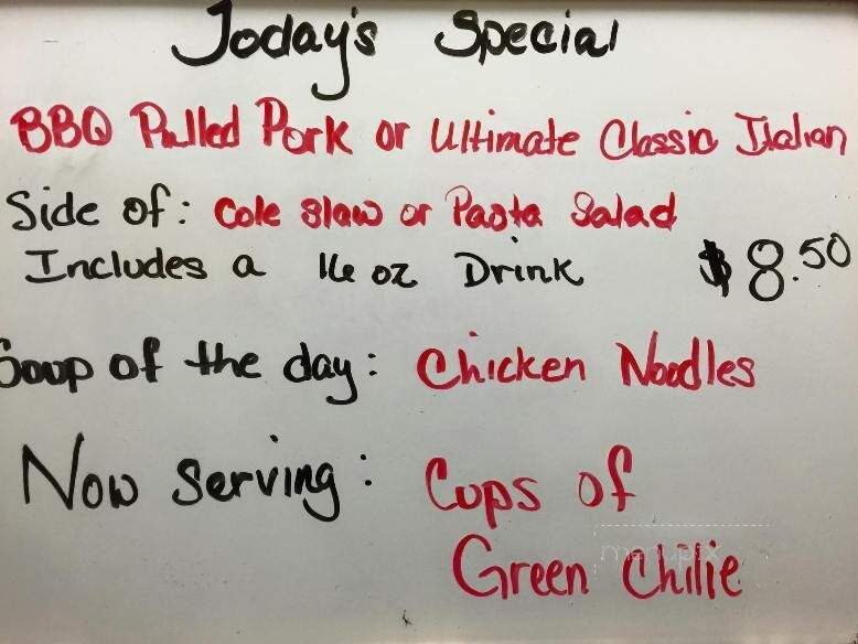 Deli Dave's - Pueblo West, CO menu_pic