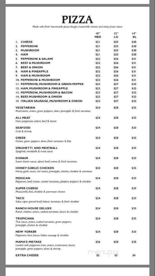 Macleod's Restaurant & Lounge - Fort Macleod, AB menu_pic
