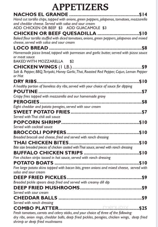 Macleod's Restaurant & Lounge - Fort Macleod, AB menu_pic