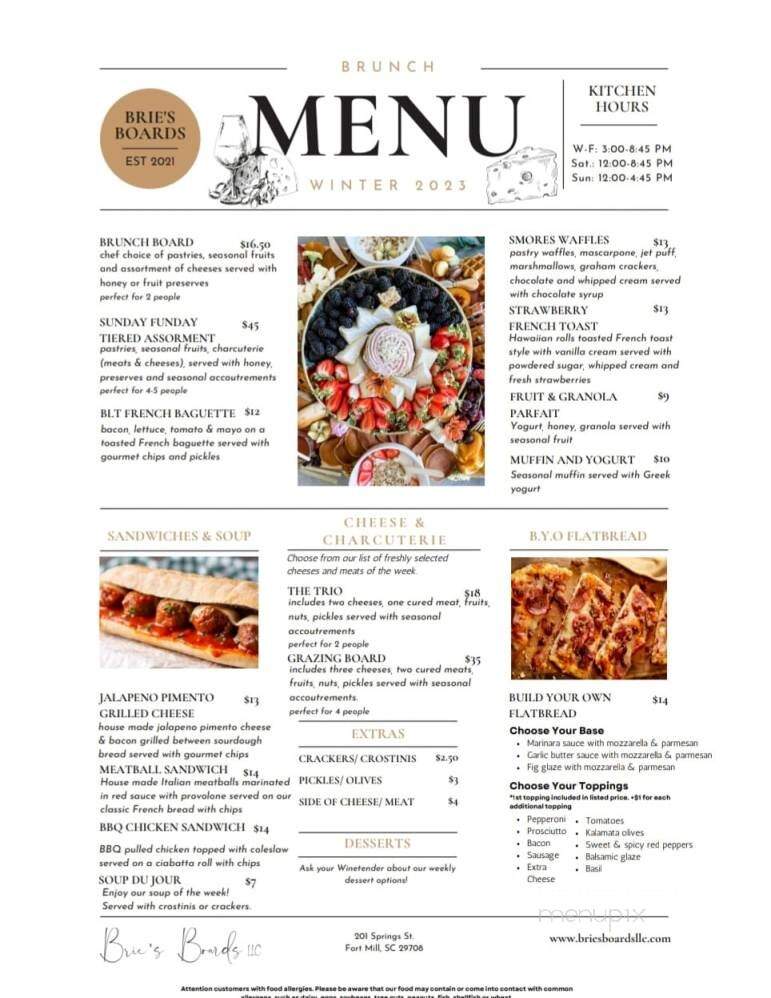 Illumination Wines - Fort Mill, SC menu_pic