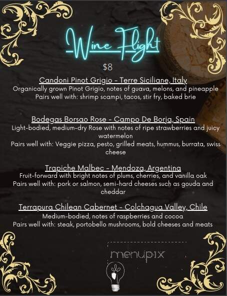 Illumination Wines - Fort Mill, SC menu_pic